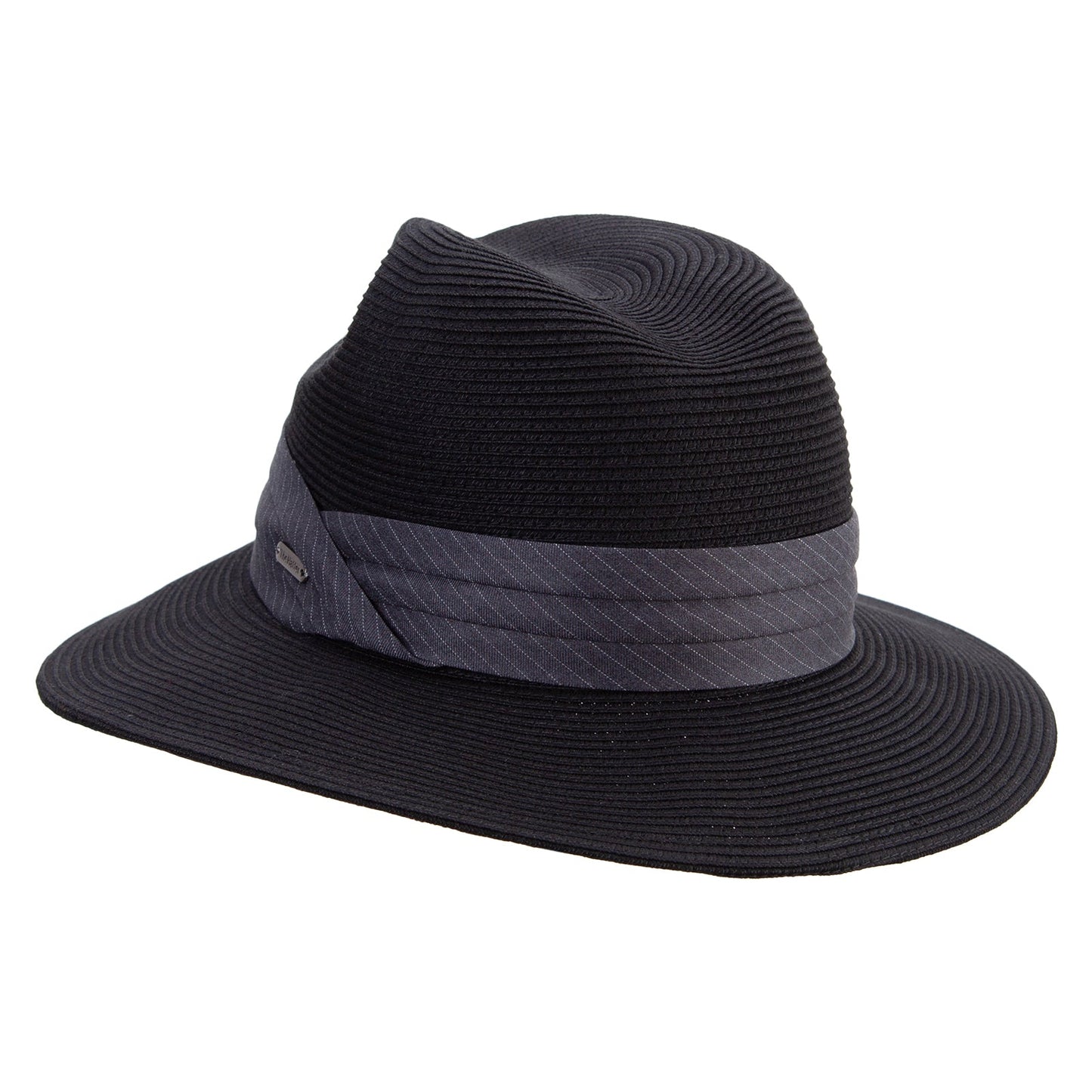 Washable Panama Hat with Stripe Band