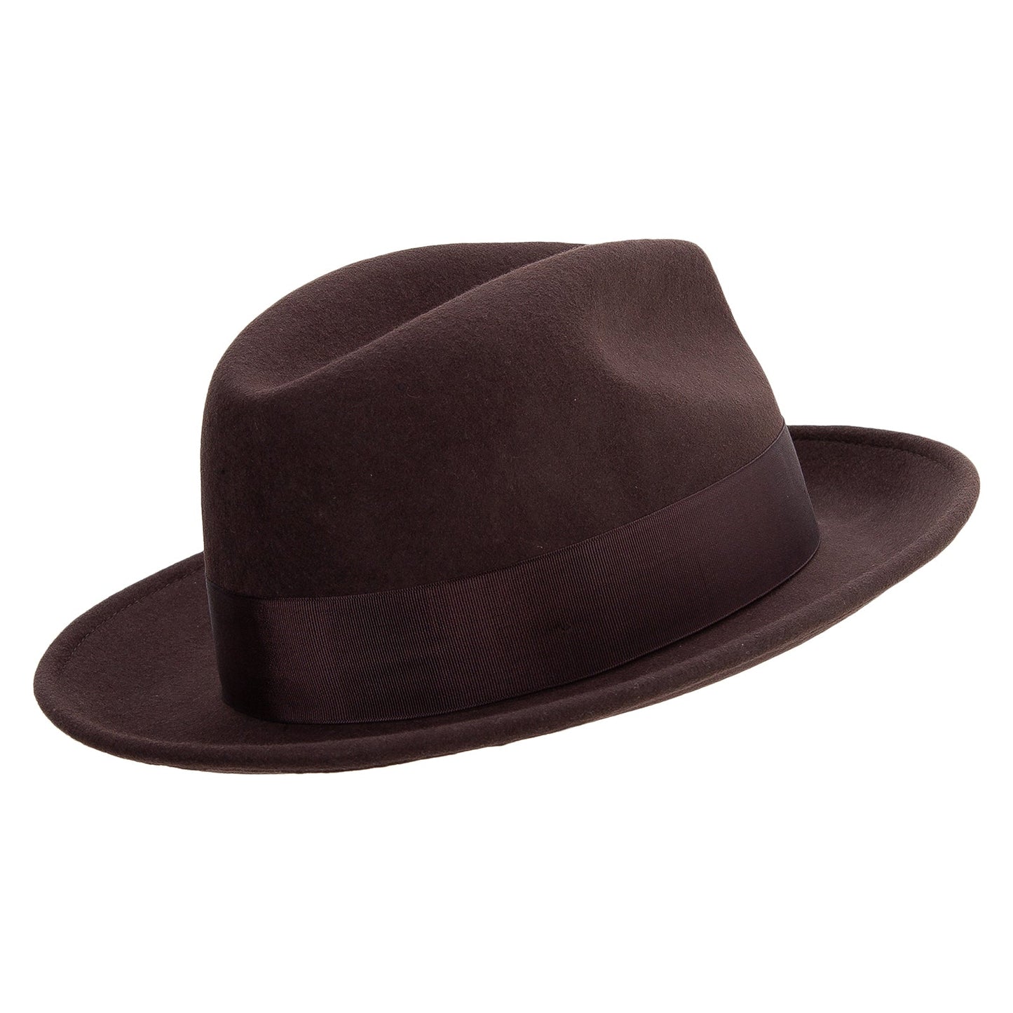 Men's Wide Ribbon Band Fedora Hat
