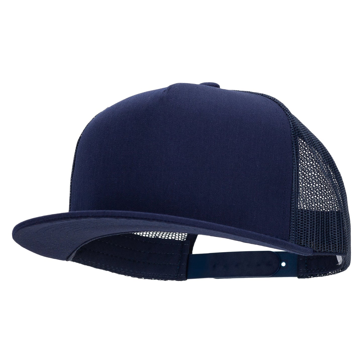 Big Size 5 Panels Mesh Flat Bill Snapback