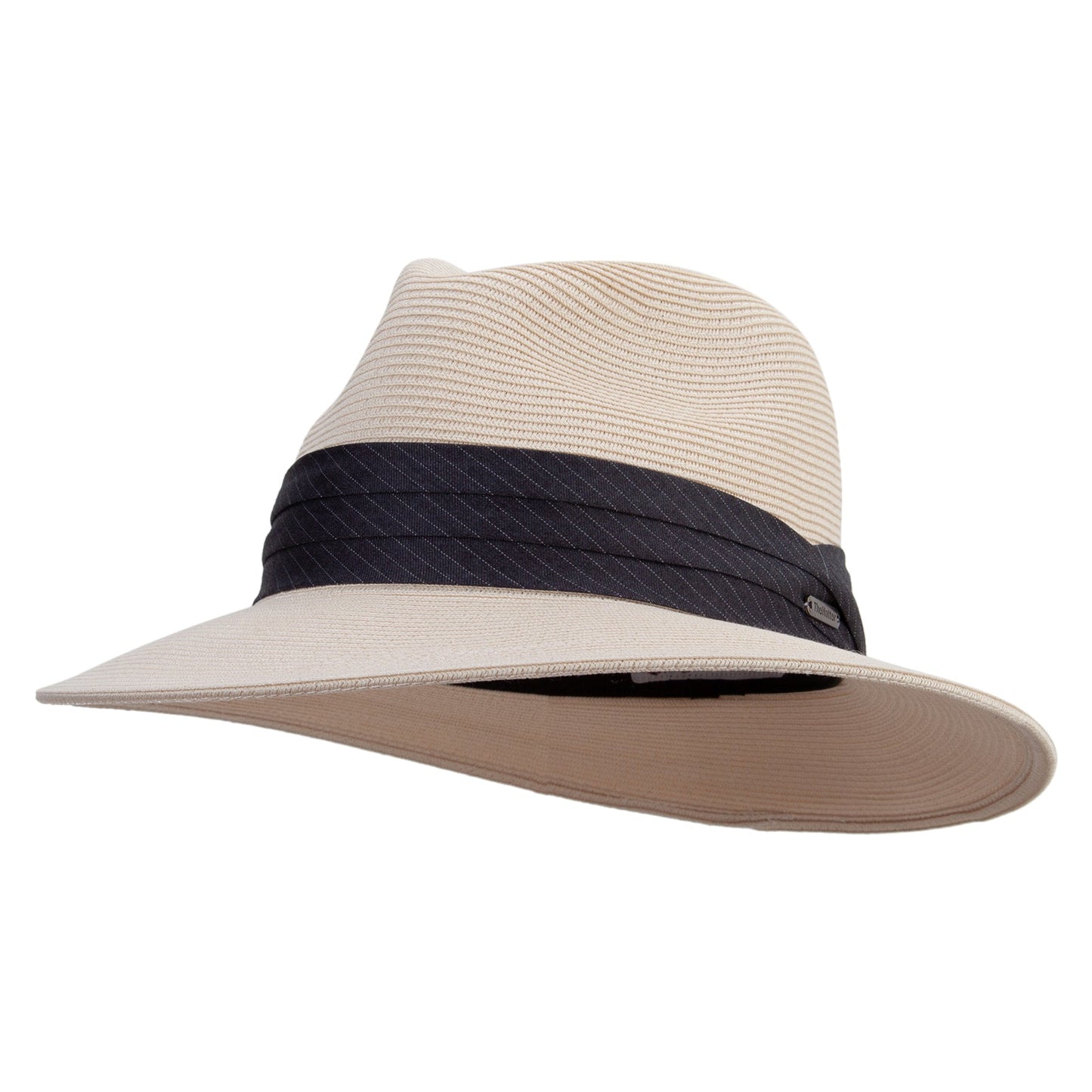 Washable Panama Hat with Stripe Band