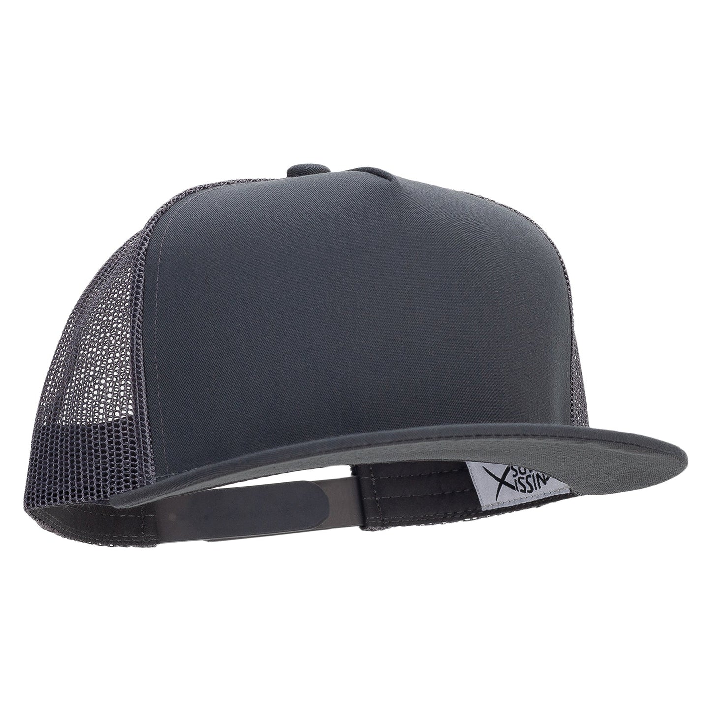 Big Size 5 Panels Mesh Flat Bill Snapback