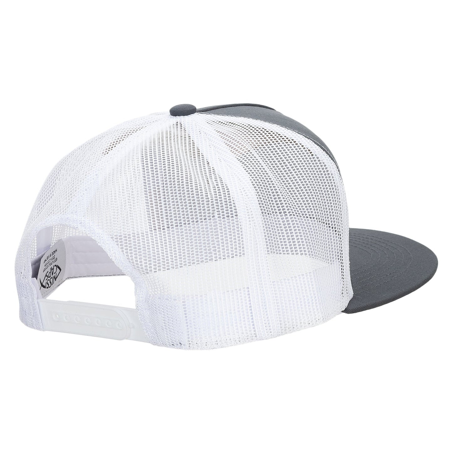 Big Size 5 Panels Mesh Flat Bill Snapback