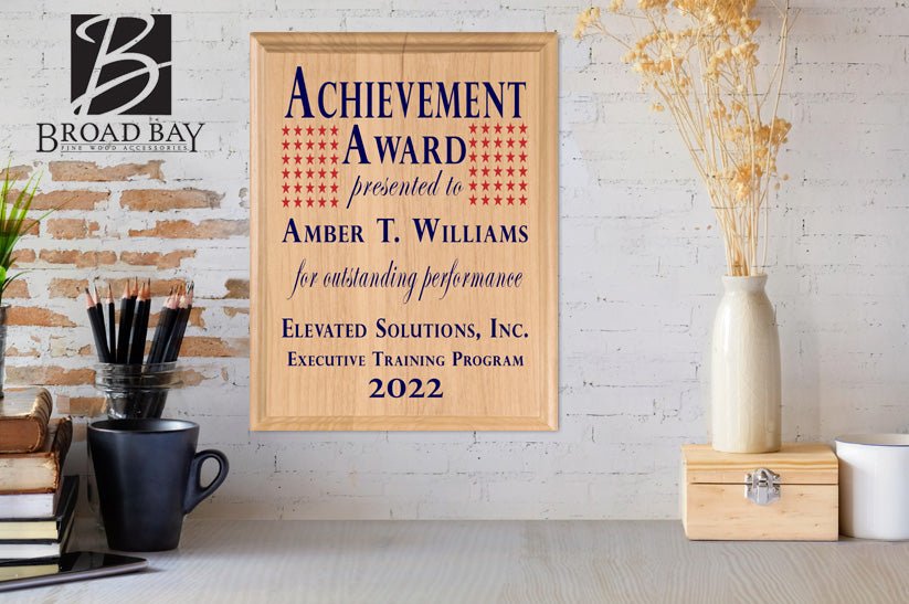 Personalized Achievement Award Plaque – Custom Training Program or Performance Recognition Gift