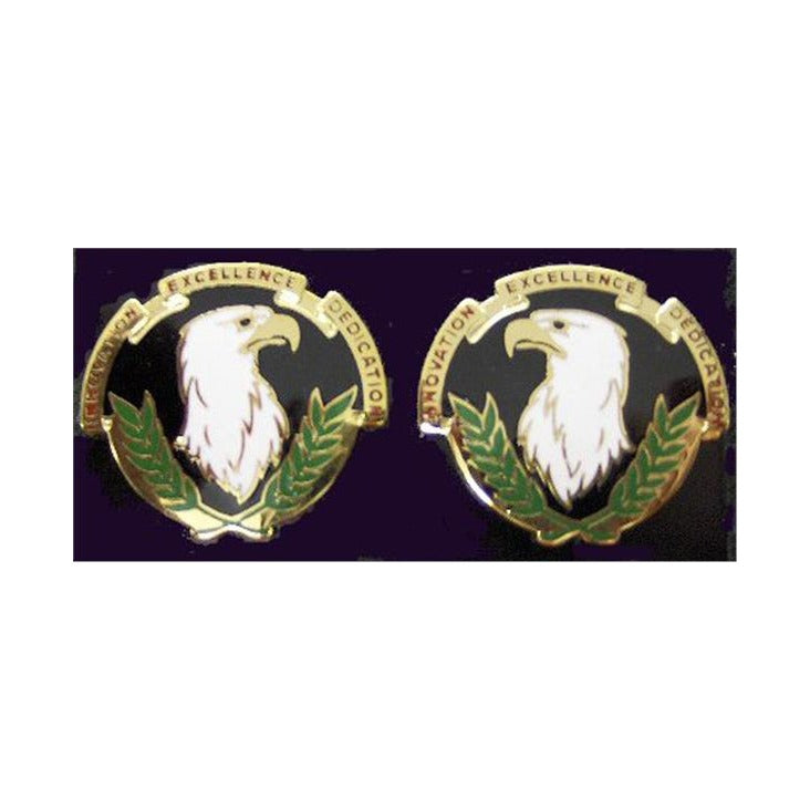 ACQUISITION SUPPORT CENTER Distinctive Unit Insignia - Pair - INNOVATION EXCELLENCE DEDICATION