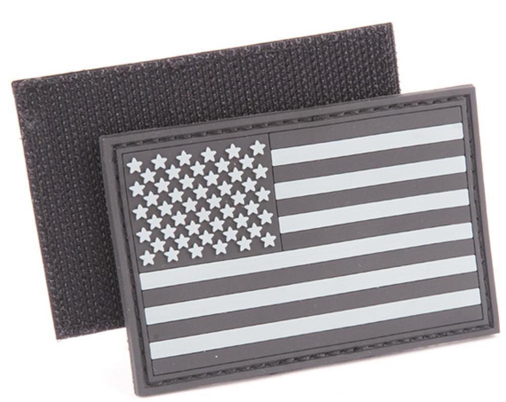 PVC 2"x3" USA FLAG PATCH for Tactical Cap