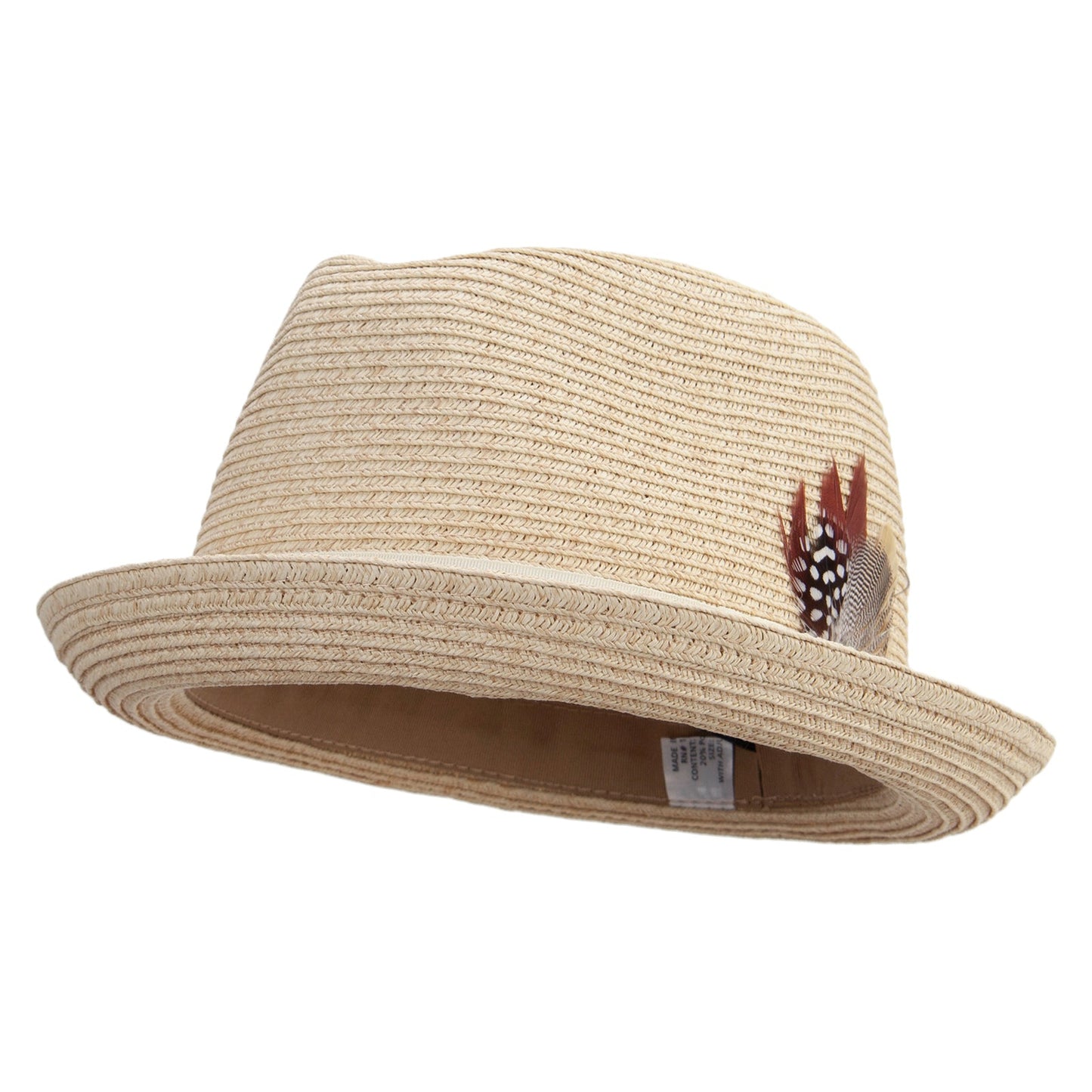 Men's Paper Braid Fedora Hat