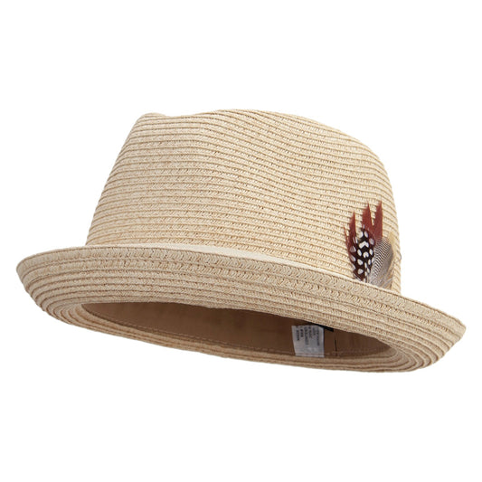 Men's Paper Braid Fedora Hat