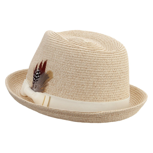 Men's Paper Braid Fedora Hat