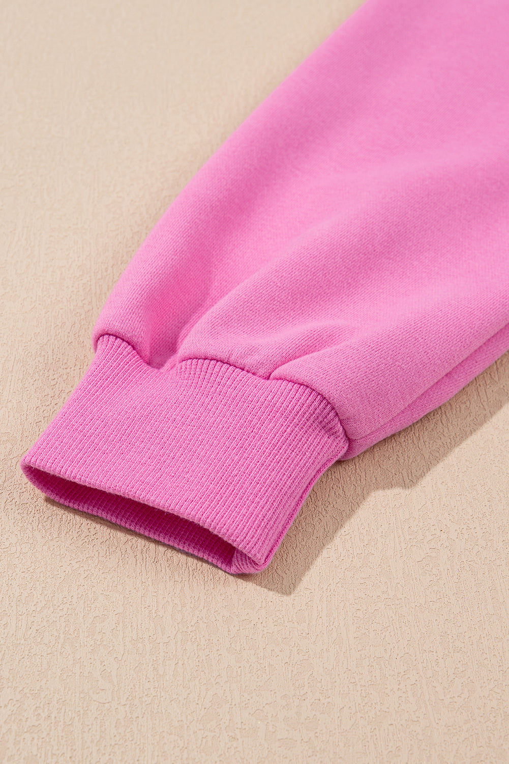 Apricot Striped Accent Pullover and Shorts Two Piece Casual Set