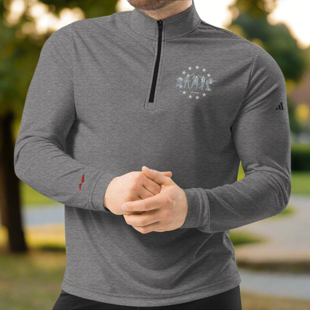 American Bloodline 1775 Premium Adidas Quarter-zip Pullover