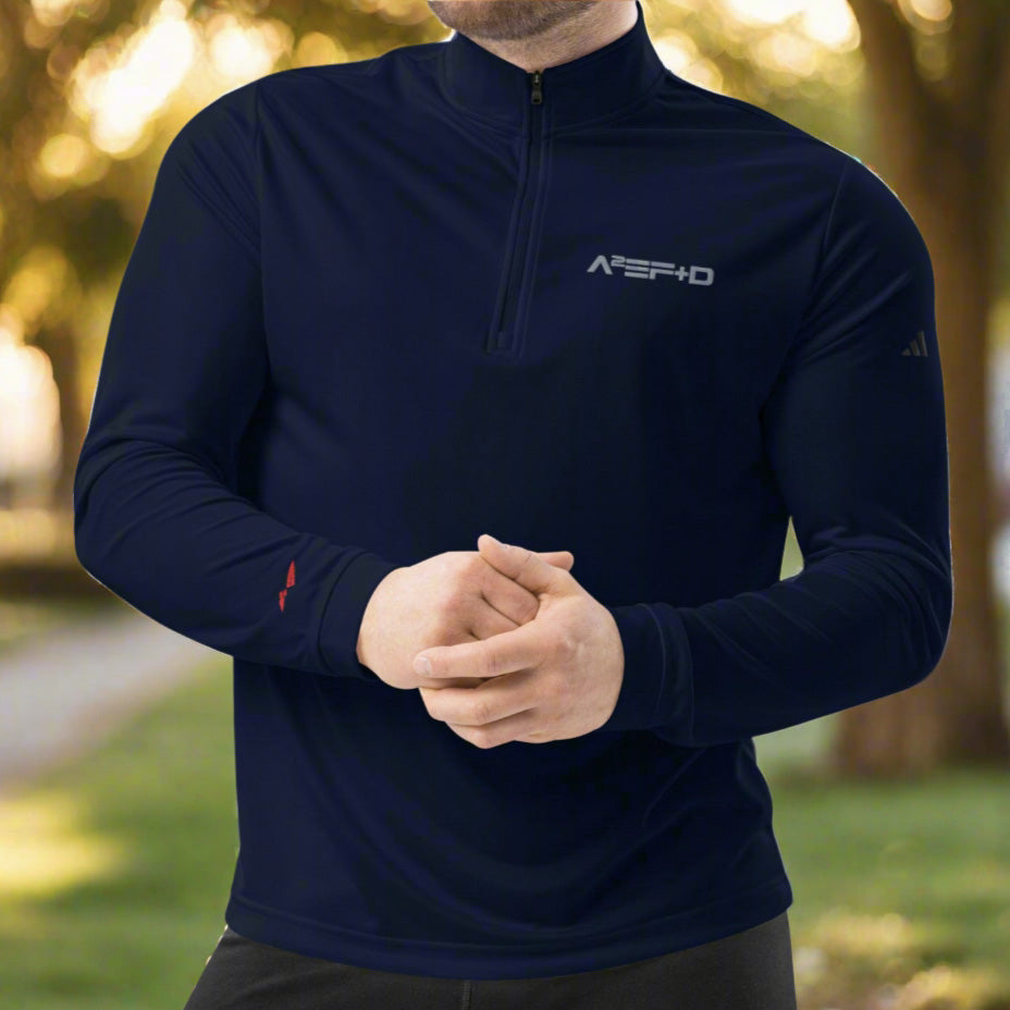 Against All Enemies (Moto) Premium Adidas Quarter-zip pullover