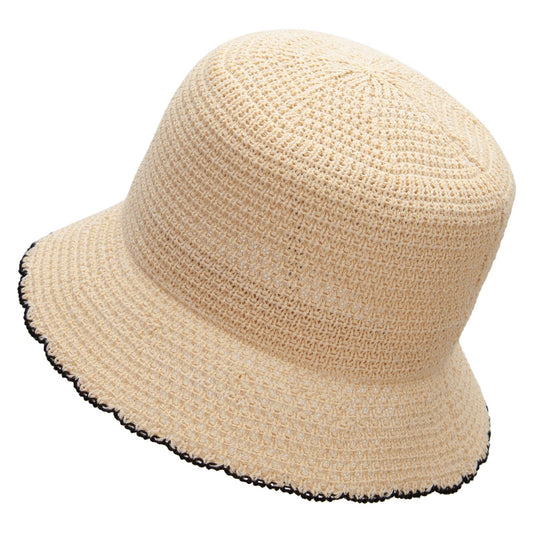 Women's 2" brim Knit Design Bucket Hat