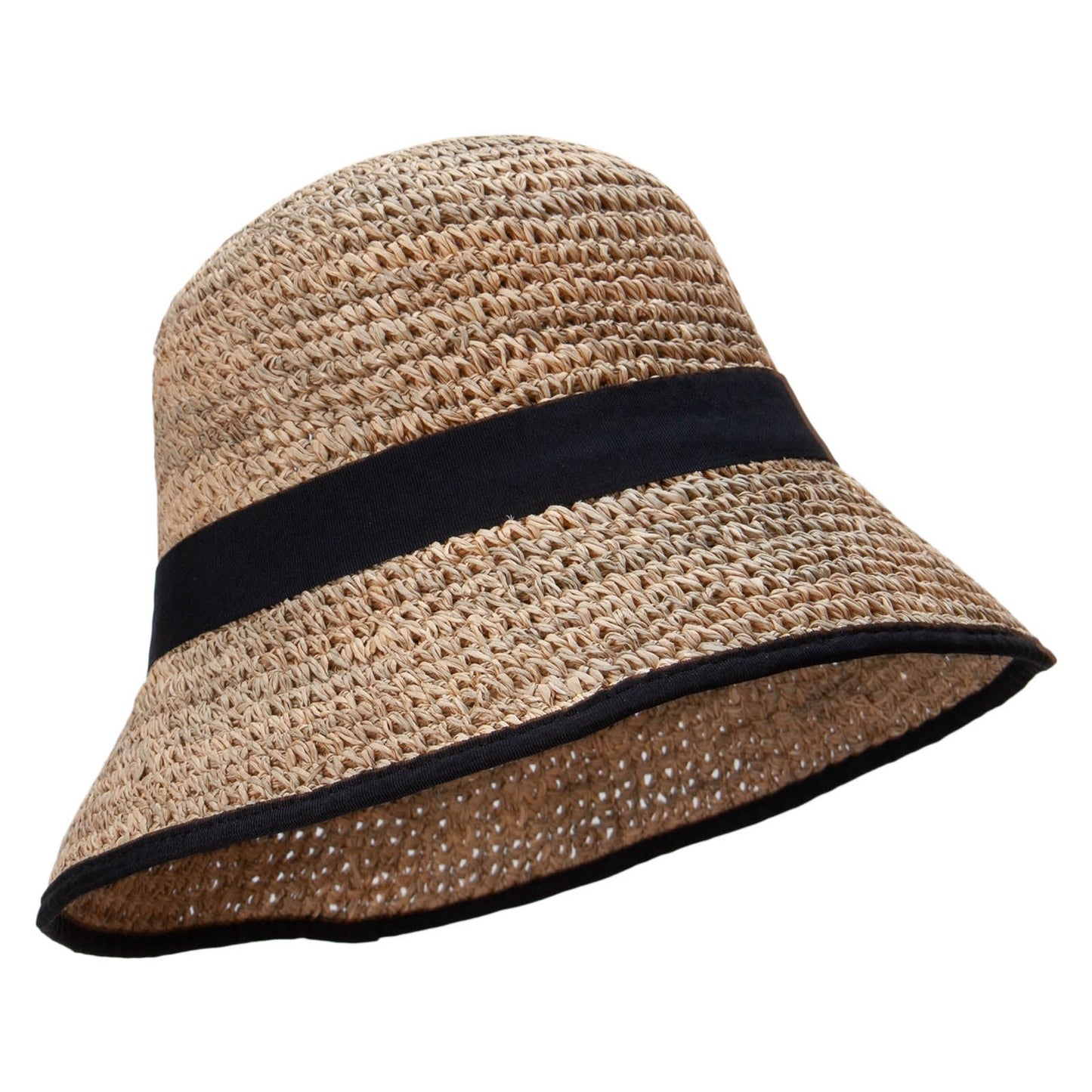 Women's Cloche Style Straw Hat