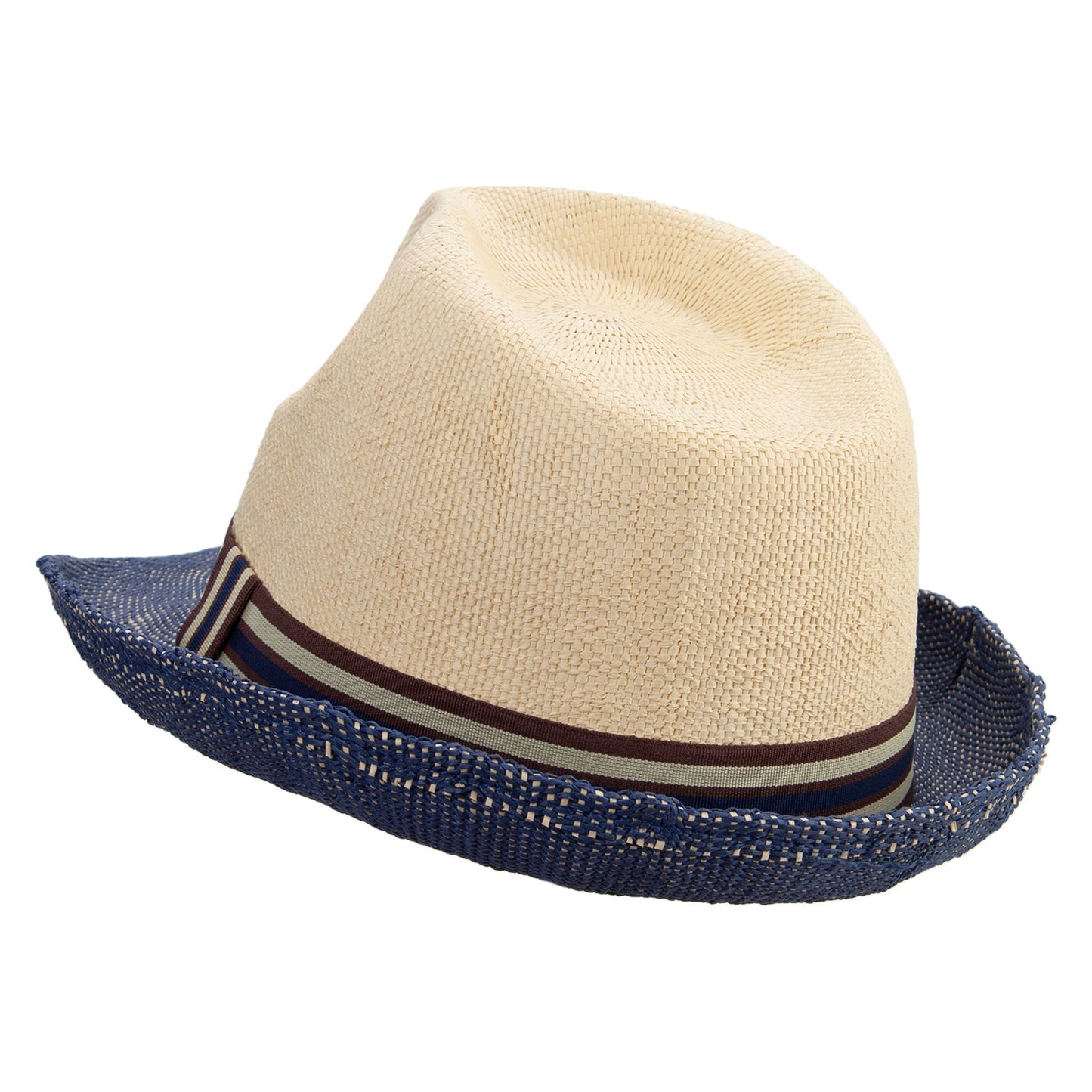 Men's Multi-Striped Ribbon Fedora Hat