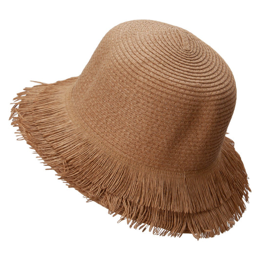 Women's Fringed Brim Hat