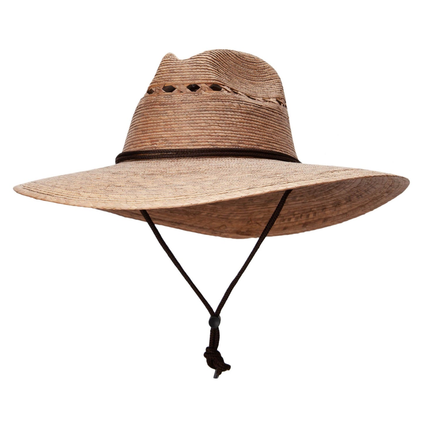 Fedora 4 in large brim Palm Braid Hat