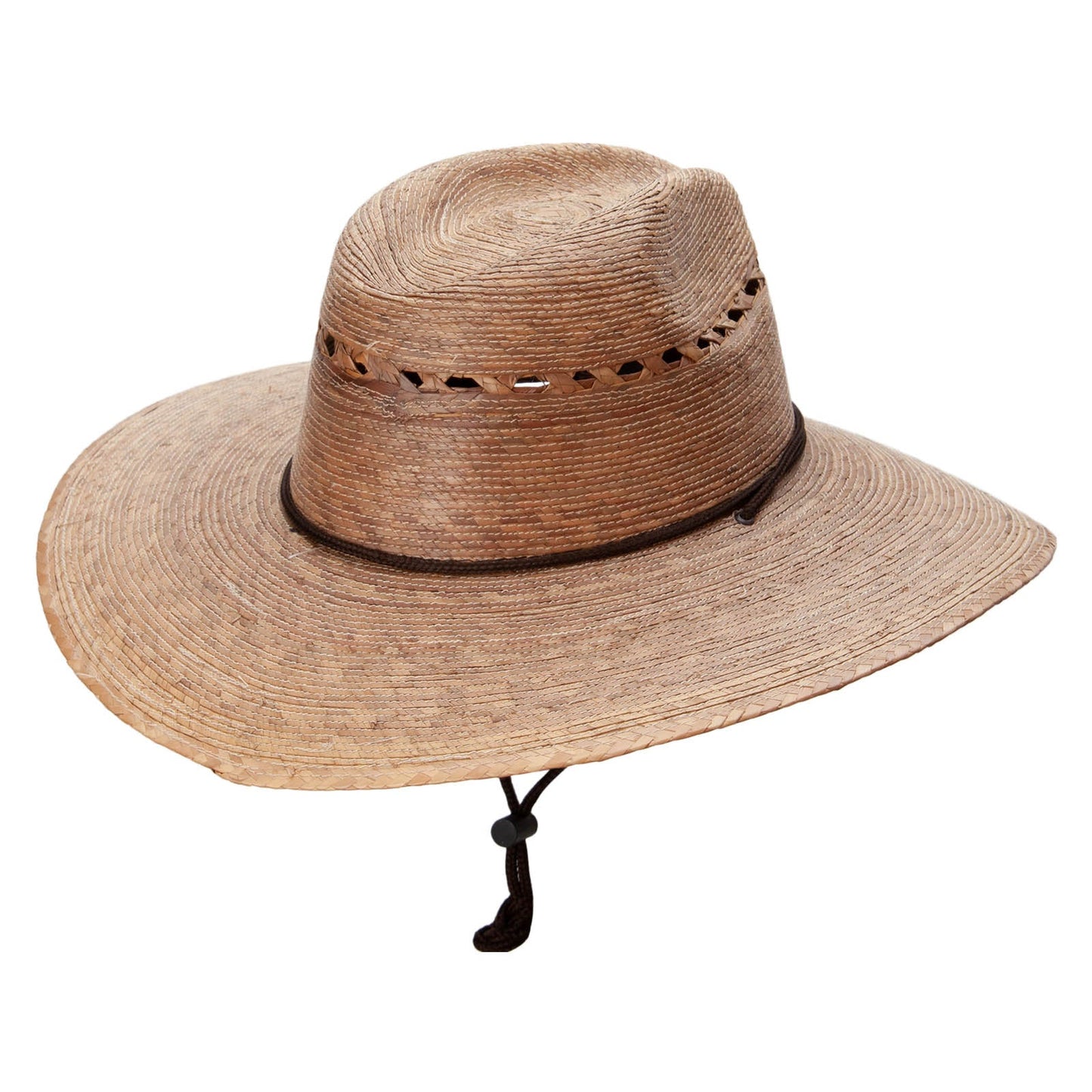 Fedora 4 in large brim Palm Braid Hat