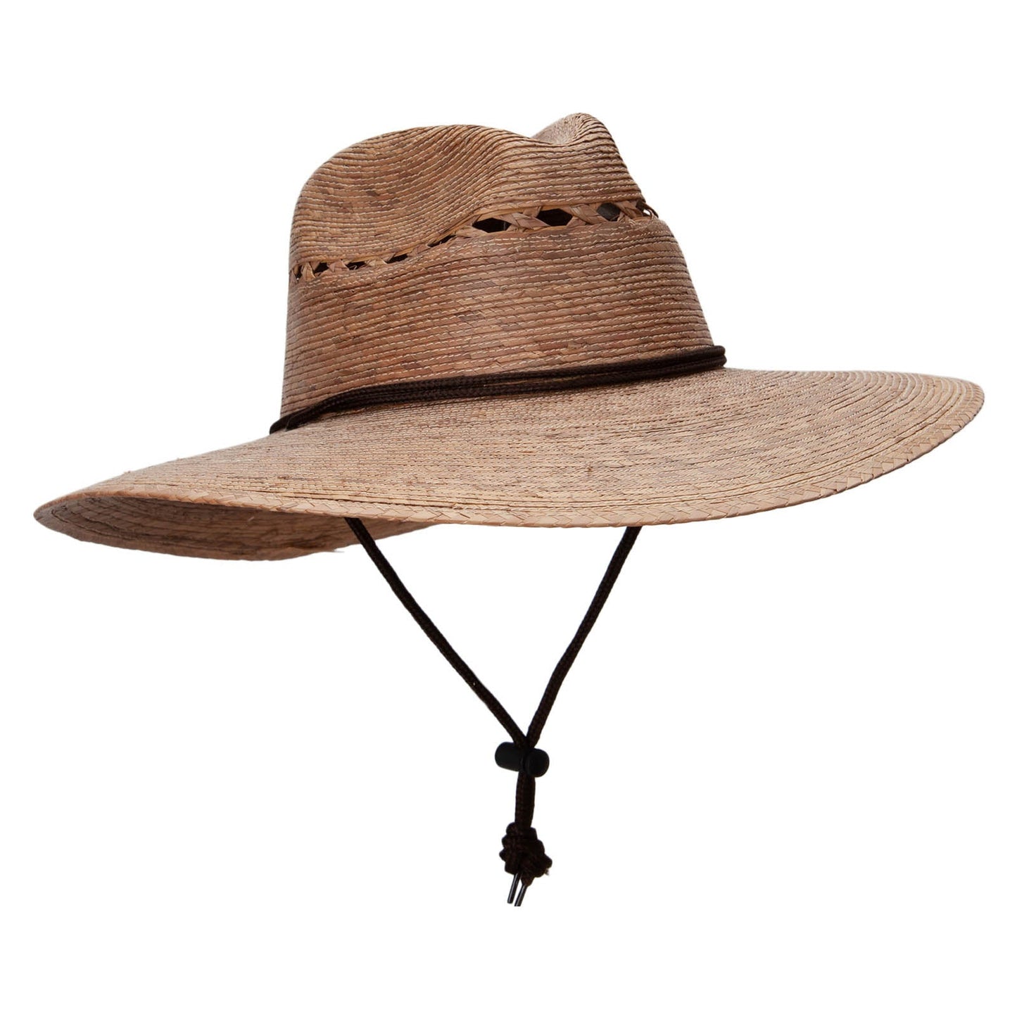 Fedora 4 in large brim Palm Braid Hat