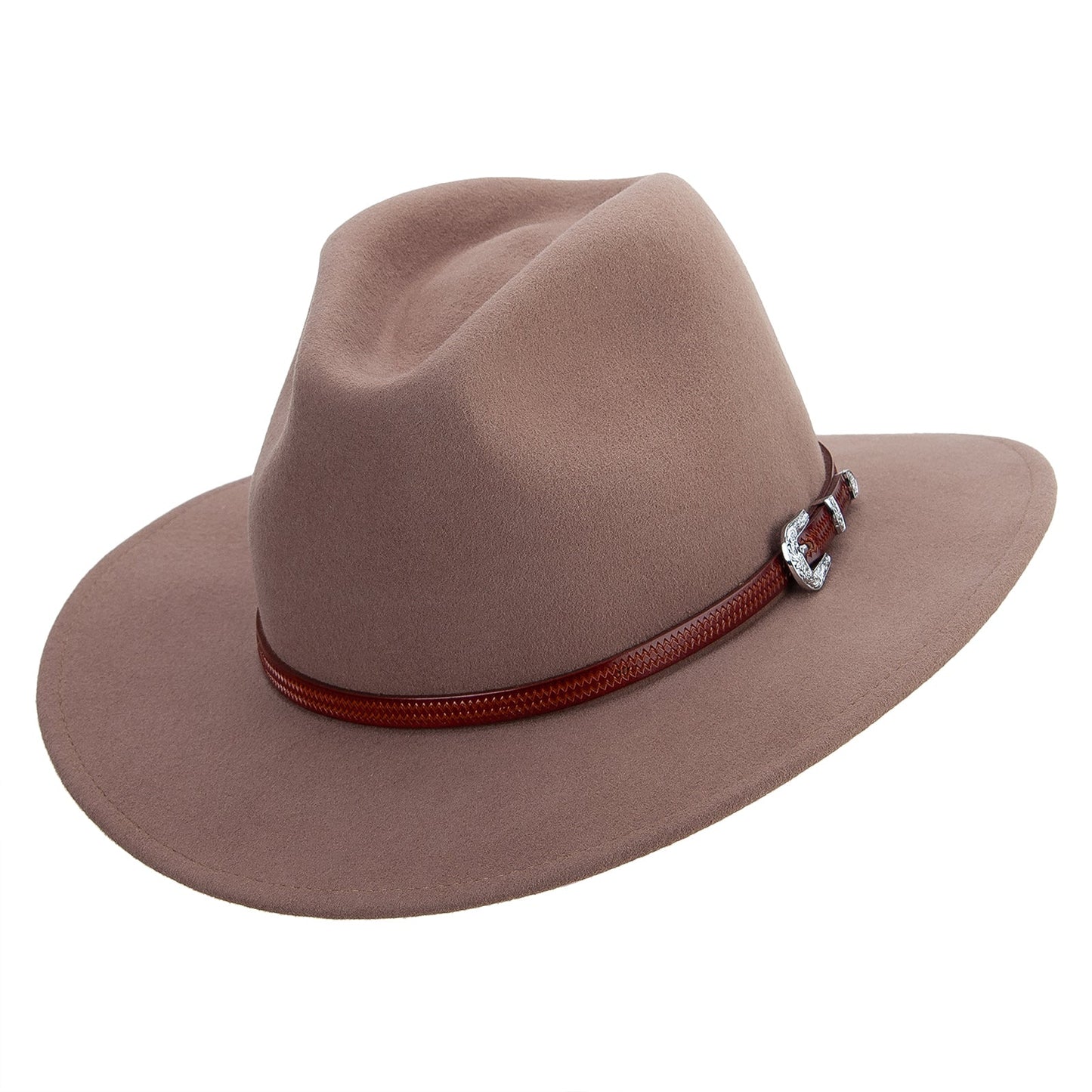 Unisex 3" Brim Pinched Fedora