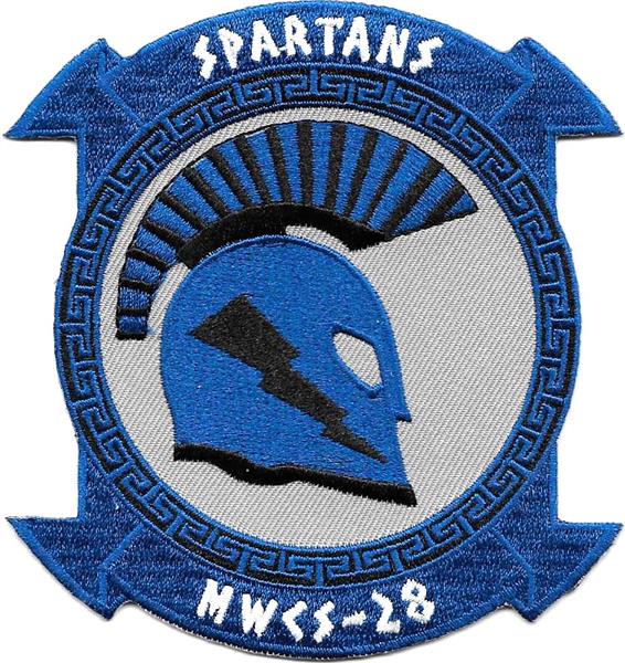 Marine Wing Communications Squadron - MWCS-28 SPARTANS - USMC Patch