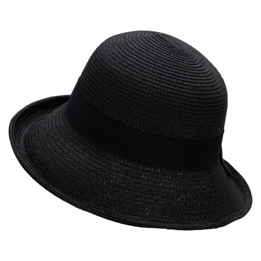 Women's Paper Braid Turned Brim Hat