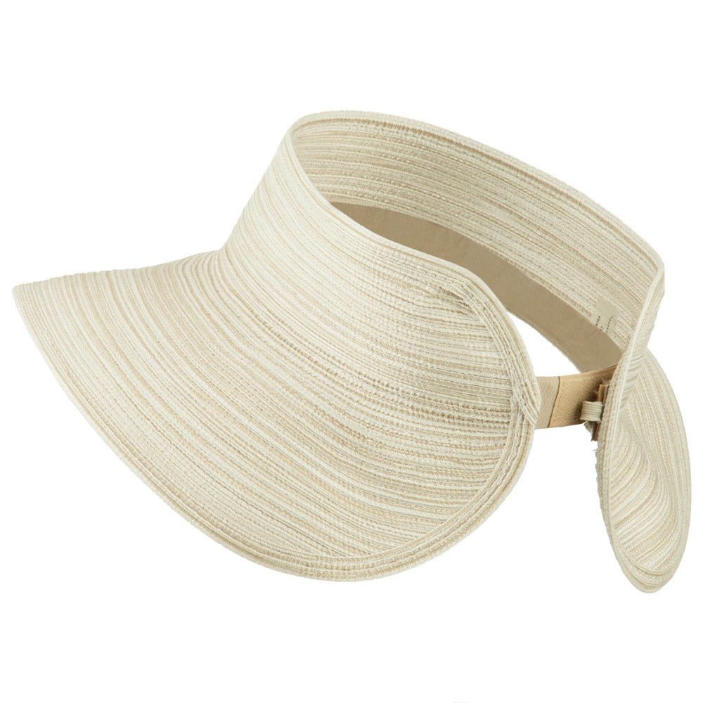 UPF 40+ Poly Braid Roll Up Visor
