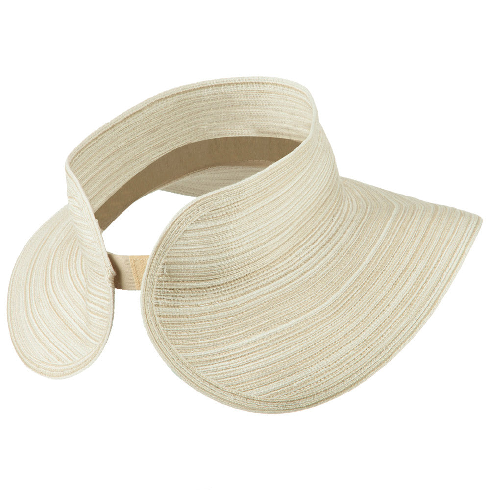 UPF 40+ Poly Braid Roll Up Visor