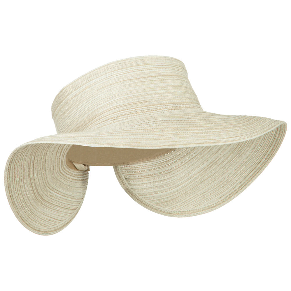 UPF 40+ Poly Braid Roll Up Visor