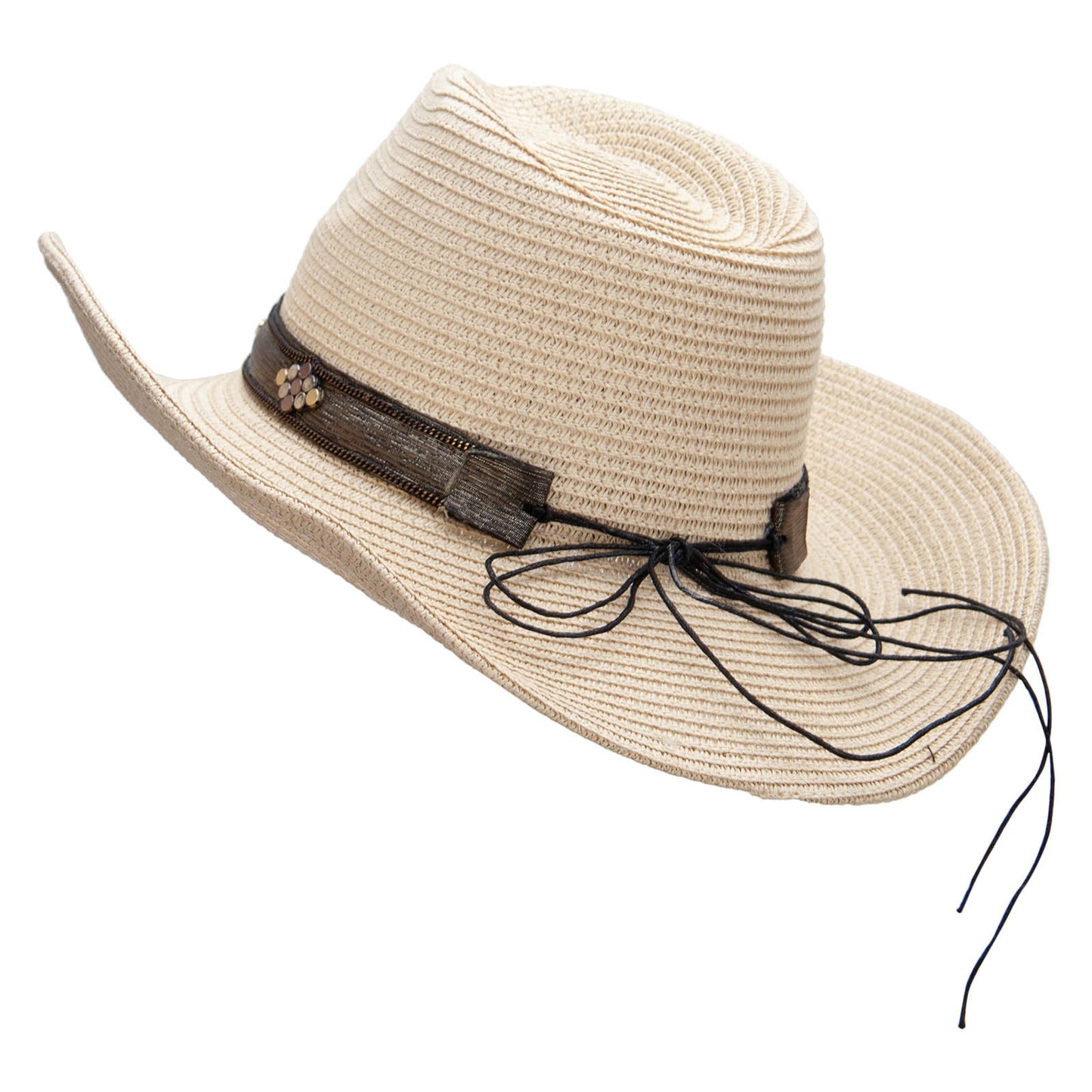 Women's Paper Braid Pinch Crown Cowboy Hat