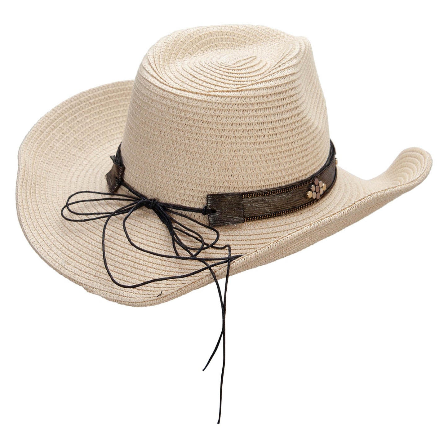 Women's Paper Braid Pinch Crown Cowboy Hat