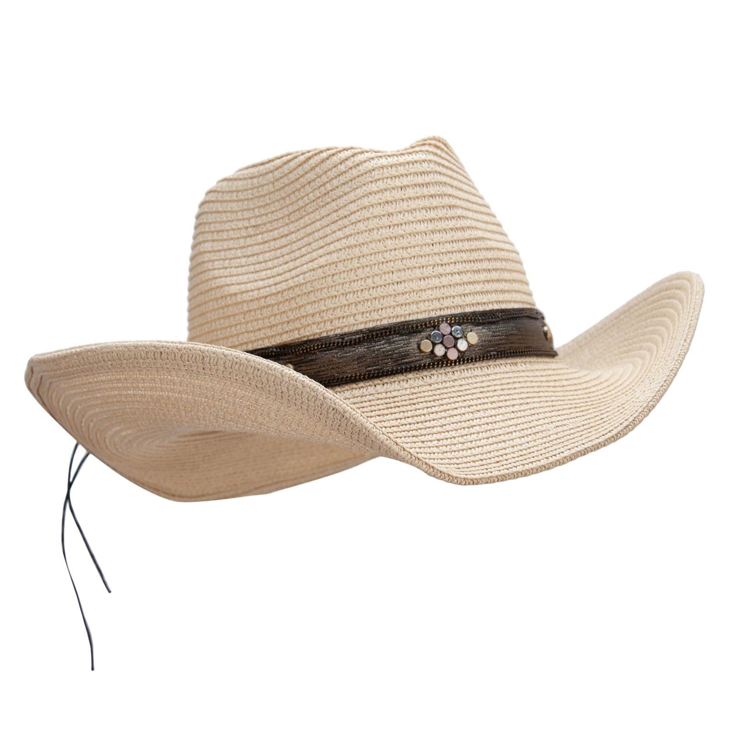 Women's Paper Braid Pinch Crown Cowboy Hat