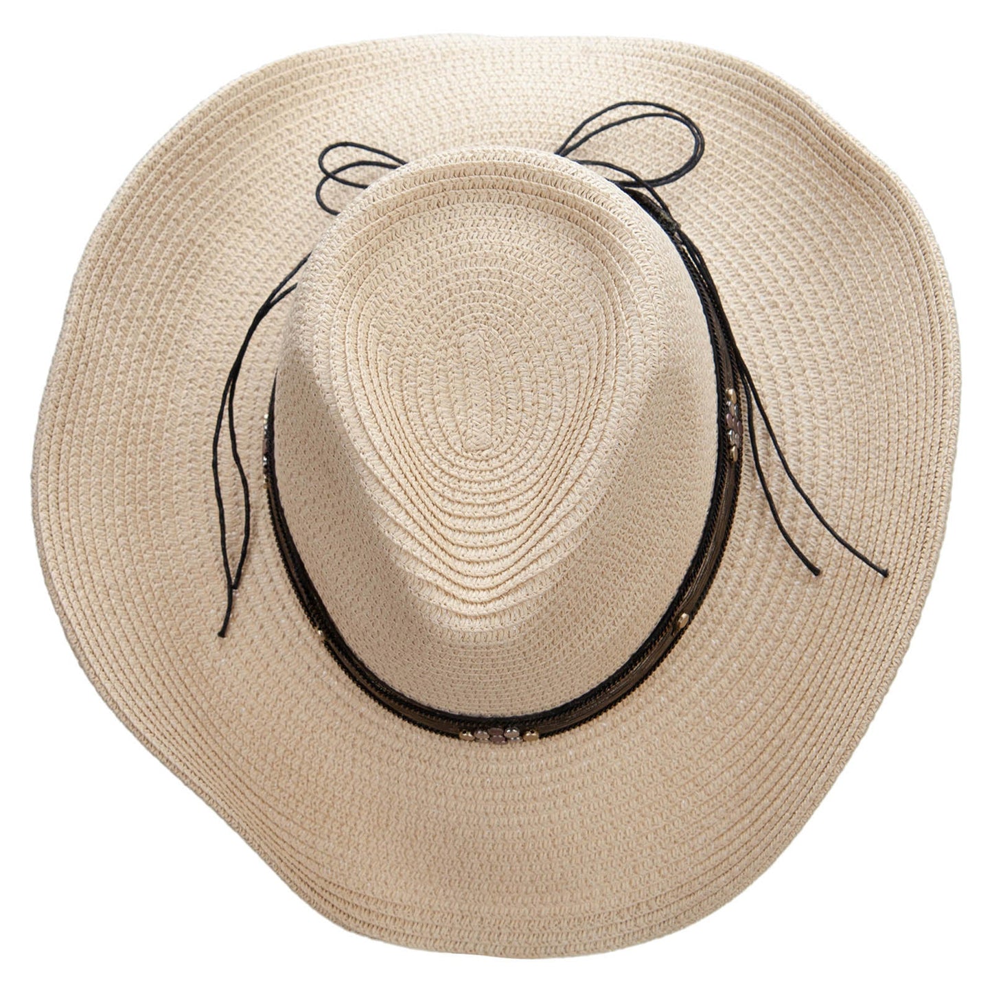 Women's Paper Braid Pinch Crown Cowboy Hat