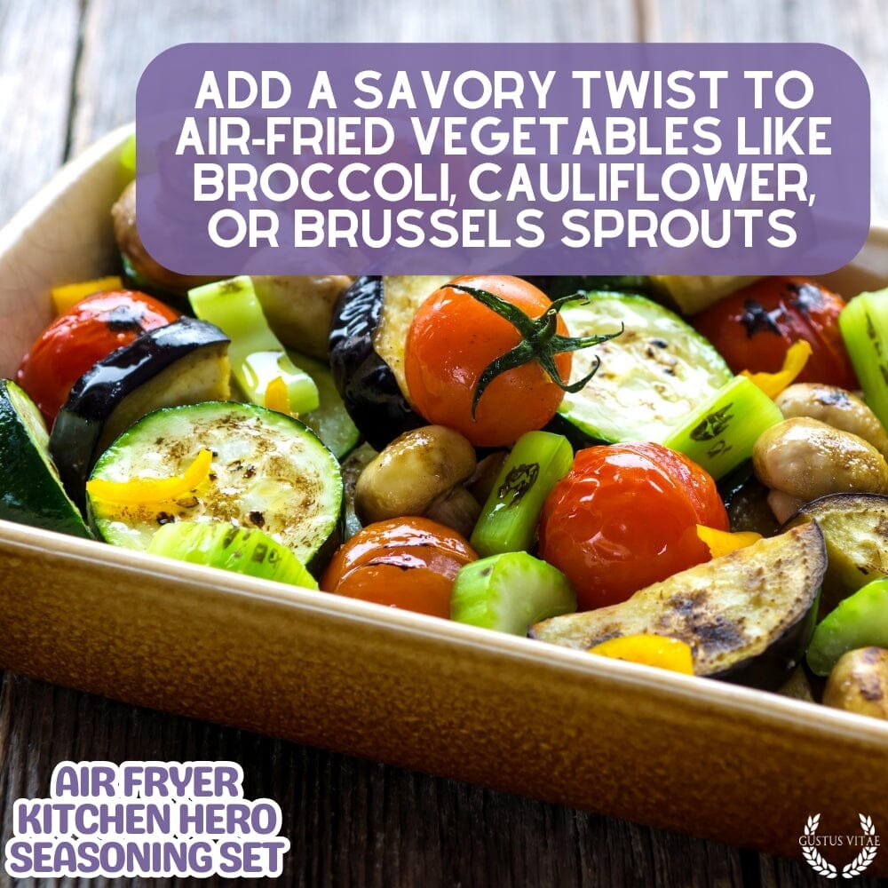 Air Fryer Kitchen Hero Seasoning Set - Artisanal Spice Blends Six Pack