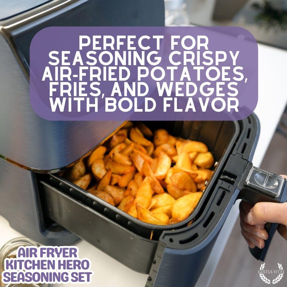 Air Fryer Kitchen Hero Seasoning Set - Artisanal Spice Blends Six Pack