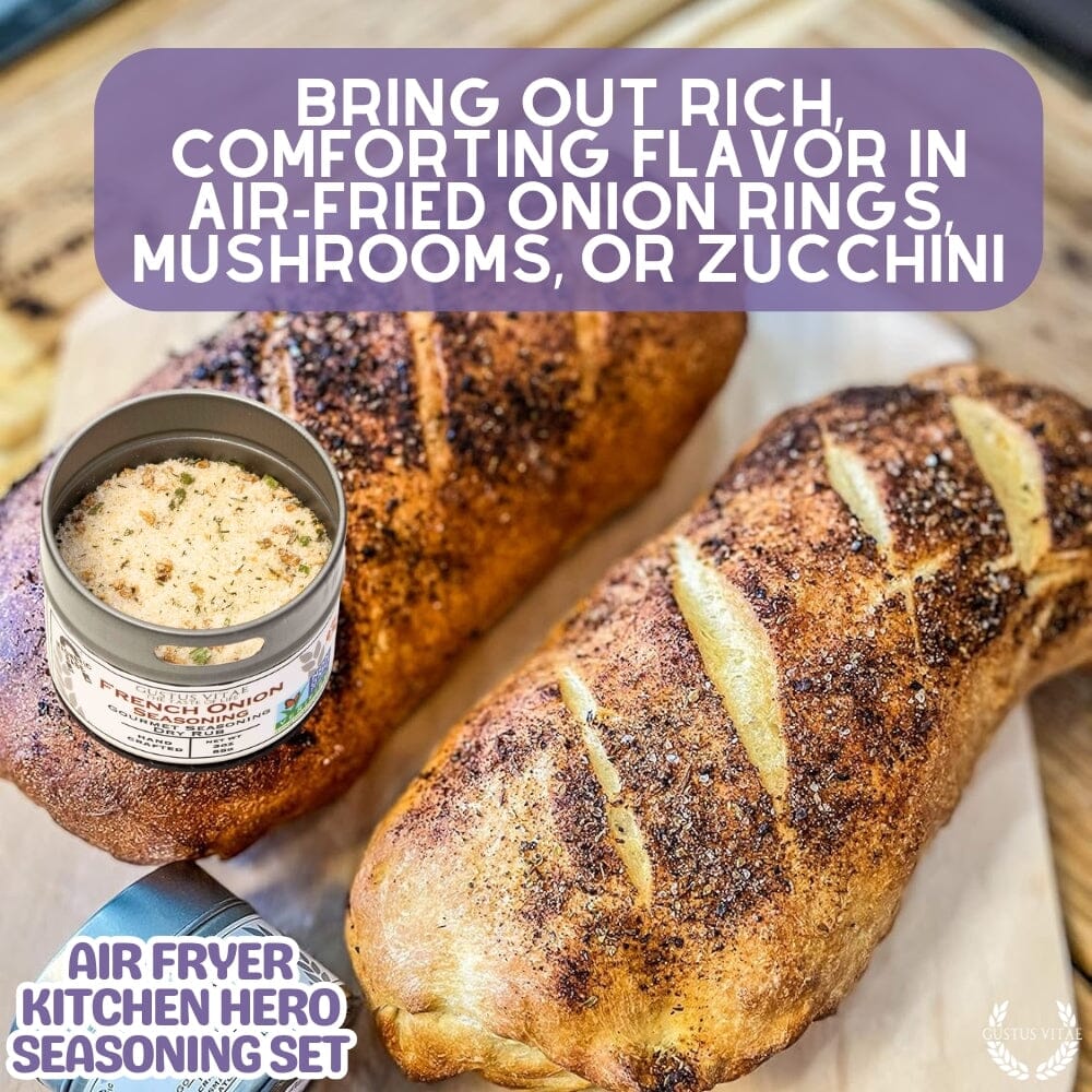 Air Fryer Kitchen Hero Seasoning Set - Artisanal Spice Blends Six Pack