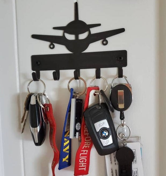Airplane Key Holder for Pilots, Aviators, and Planespotters