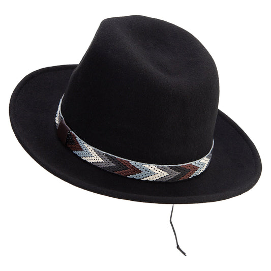 Men's 4 Color Tribal Band Fedora