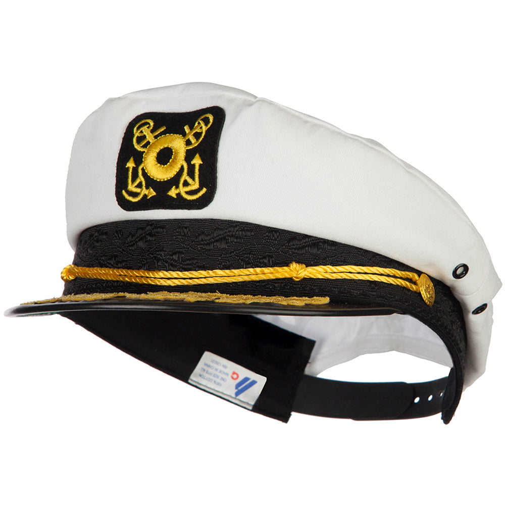 Adjustable Gold Leaf Captain Hat