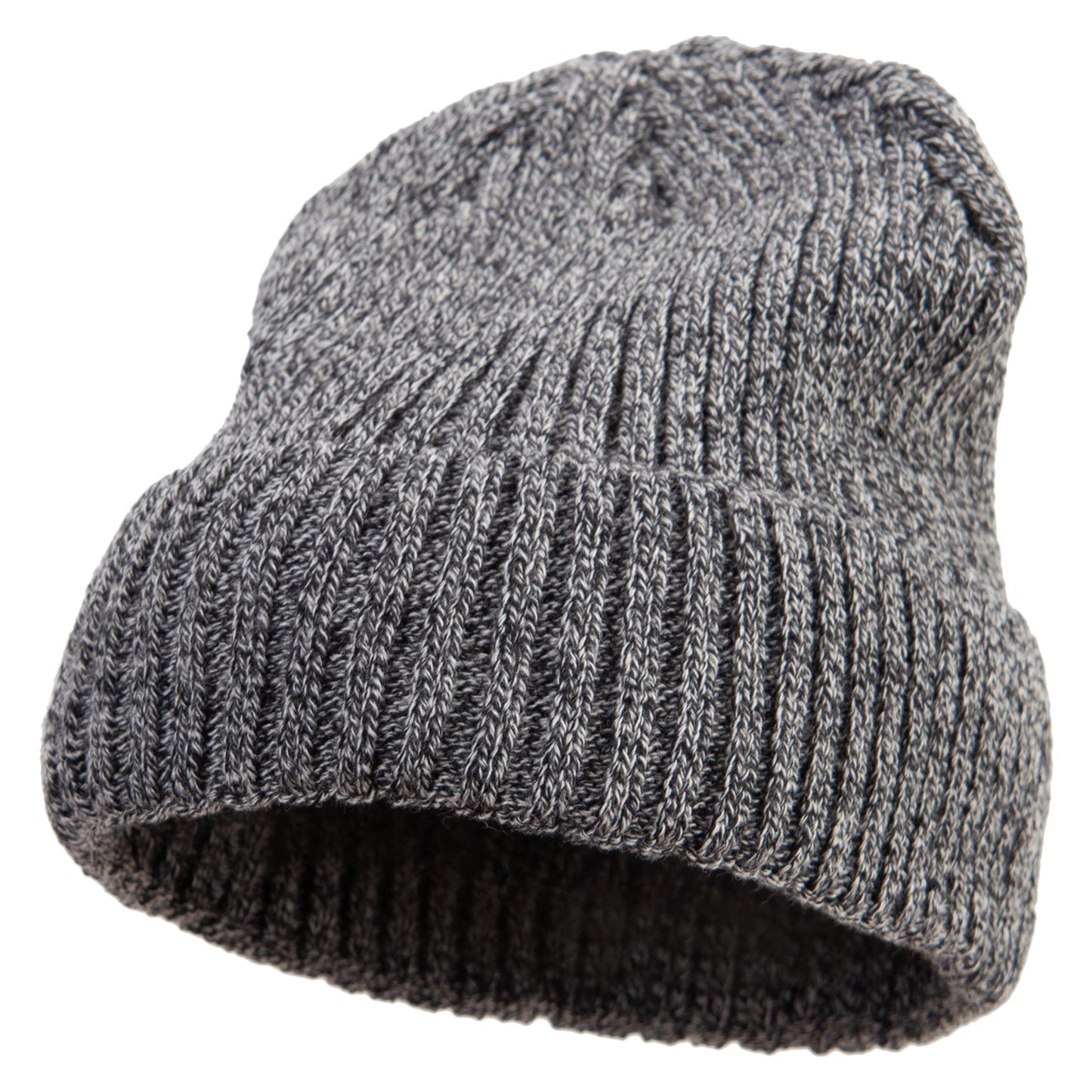 Rib Knit Cuff Long Beanie