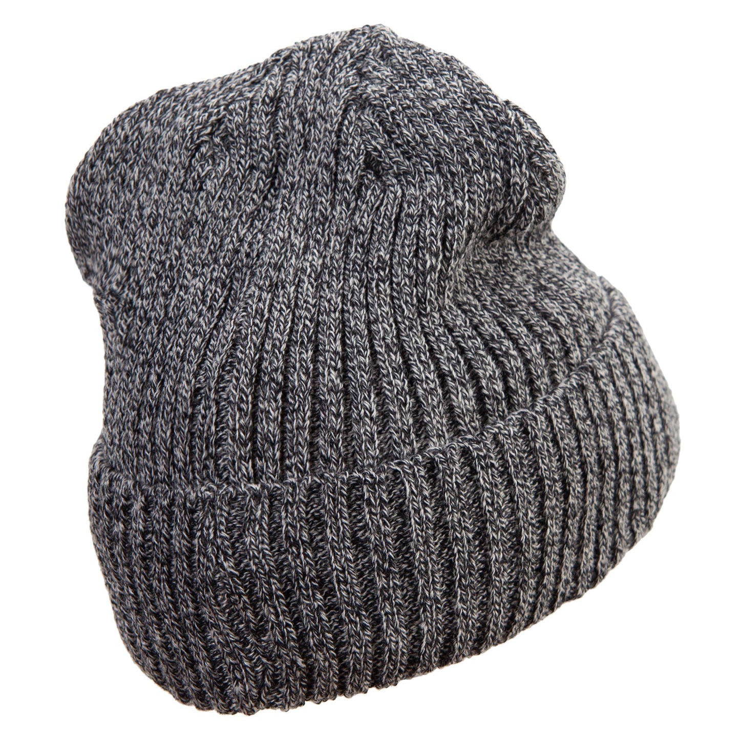 Rib Knit Cuff Long Beanie