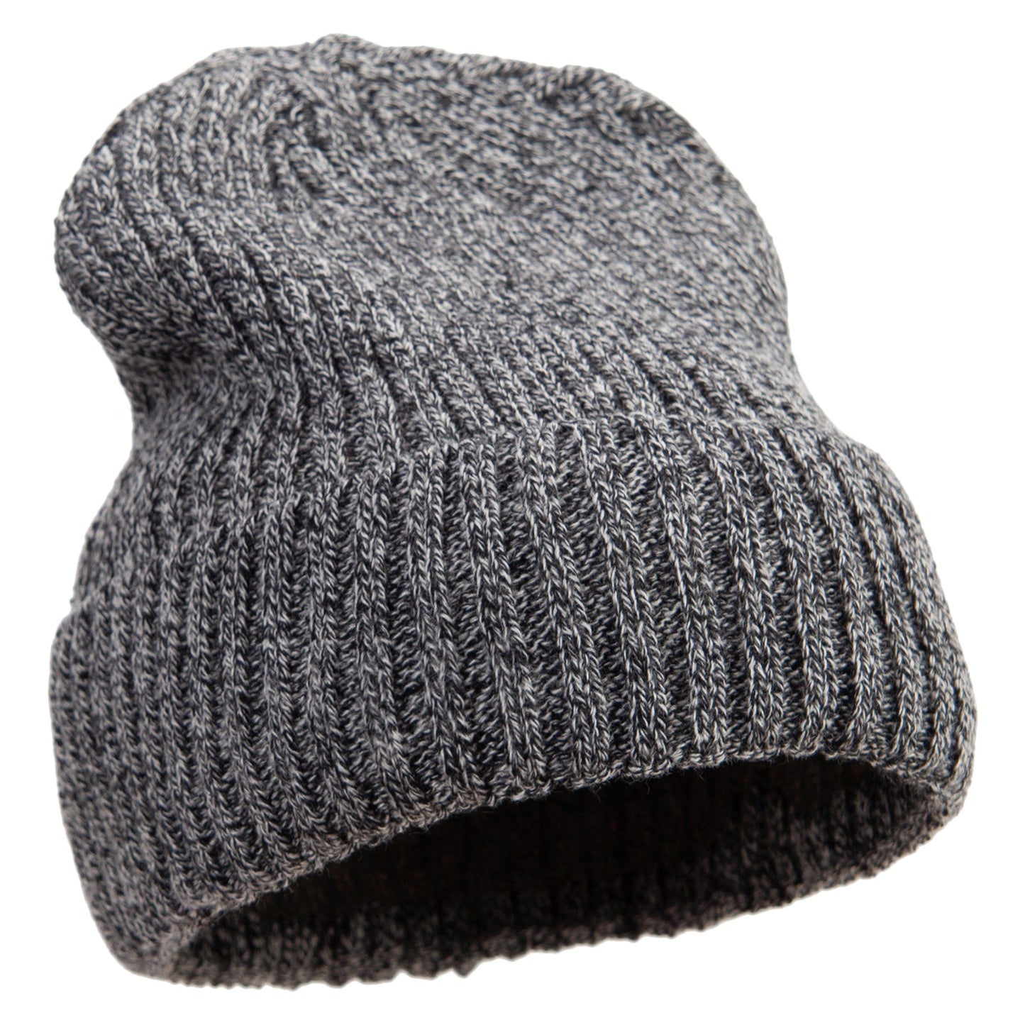 Rib Knit Cuff Long Beanie