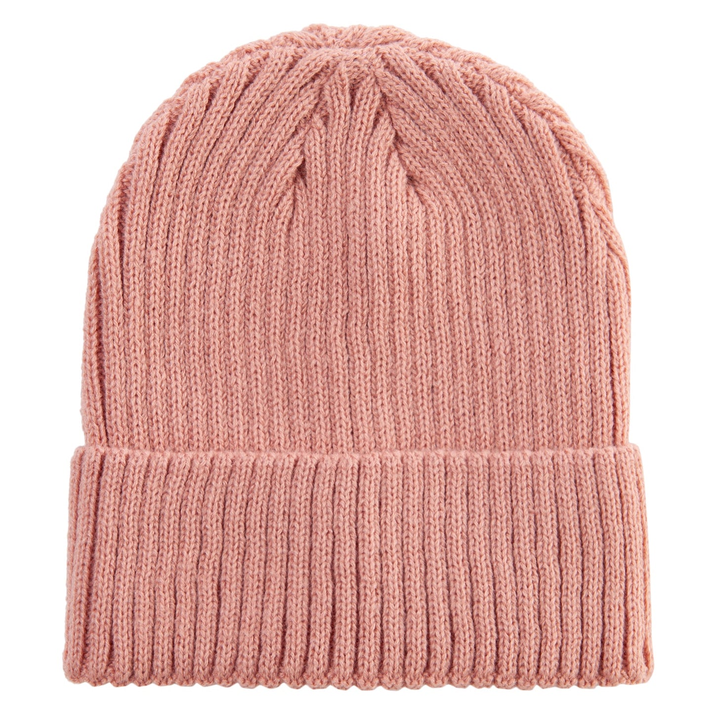Rib Knit Cuff Long Beanie