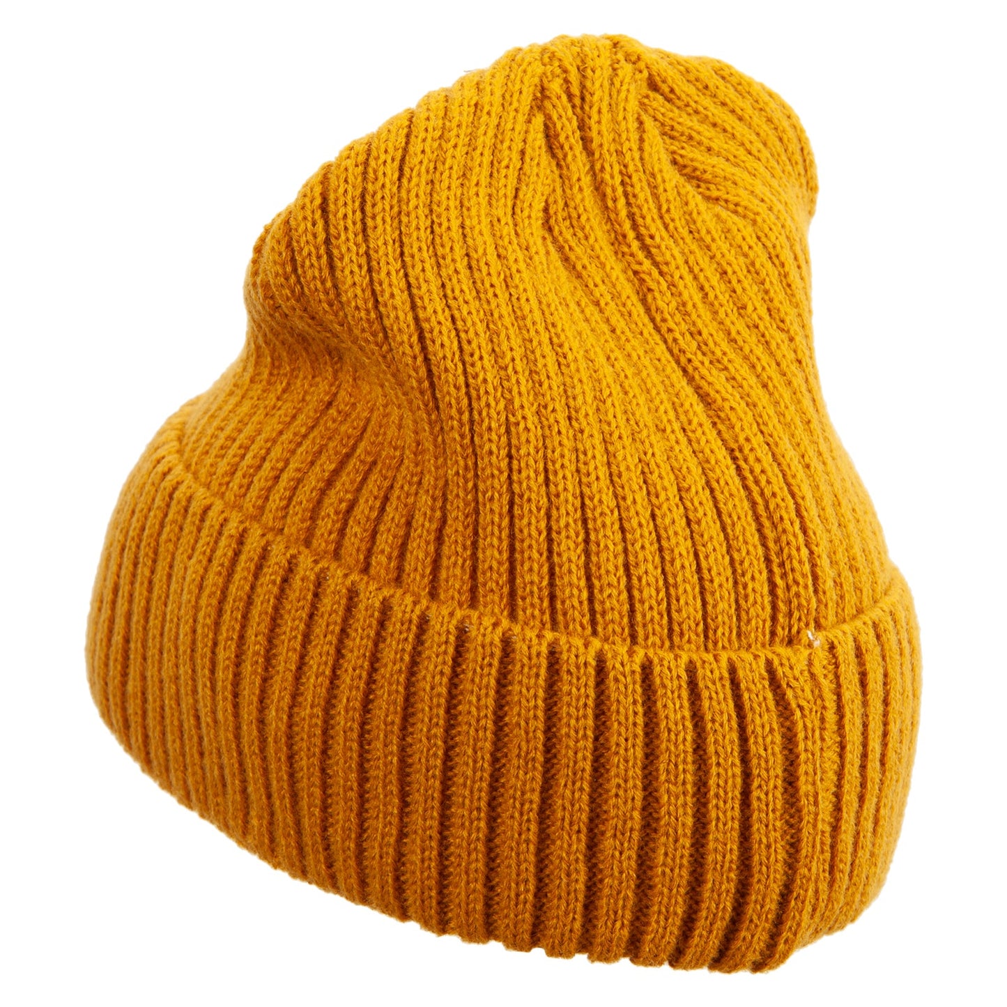 Rib Knit Cuff Long Beanie