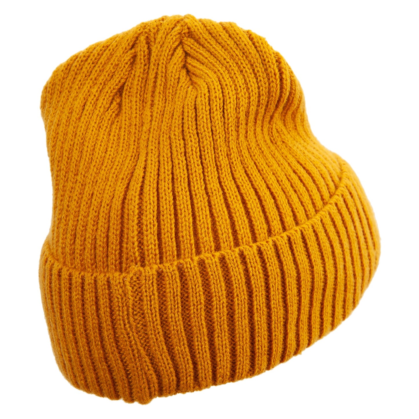 Rib Knit Cuff Long Beanie
