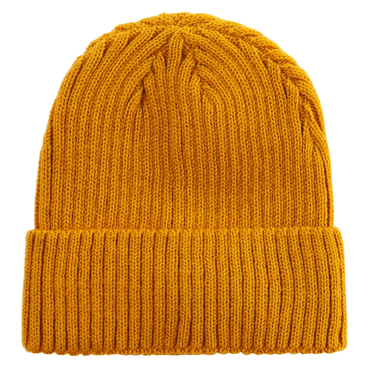 Rib Knit Cuff Long Beanie