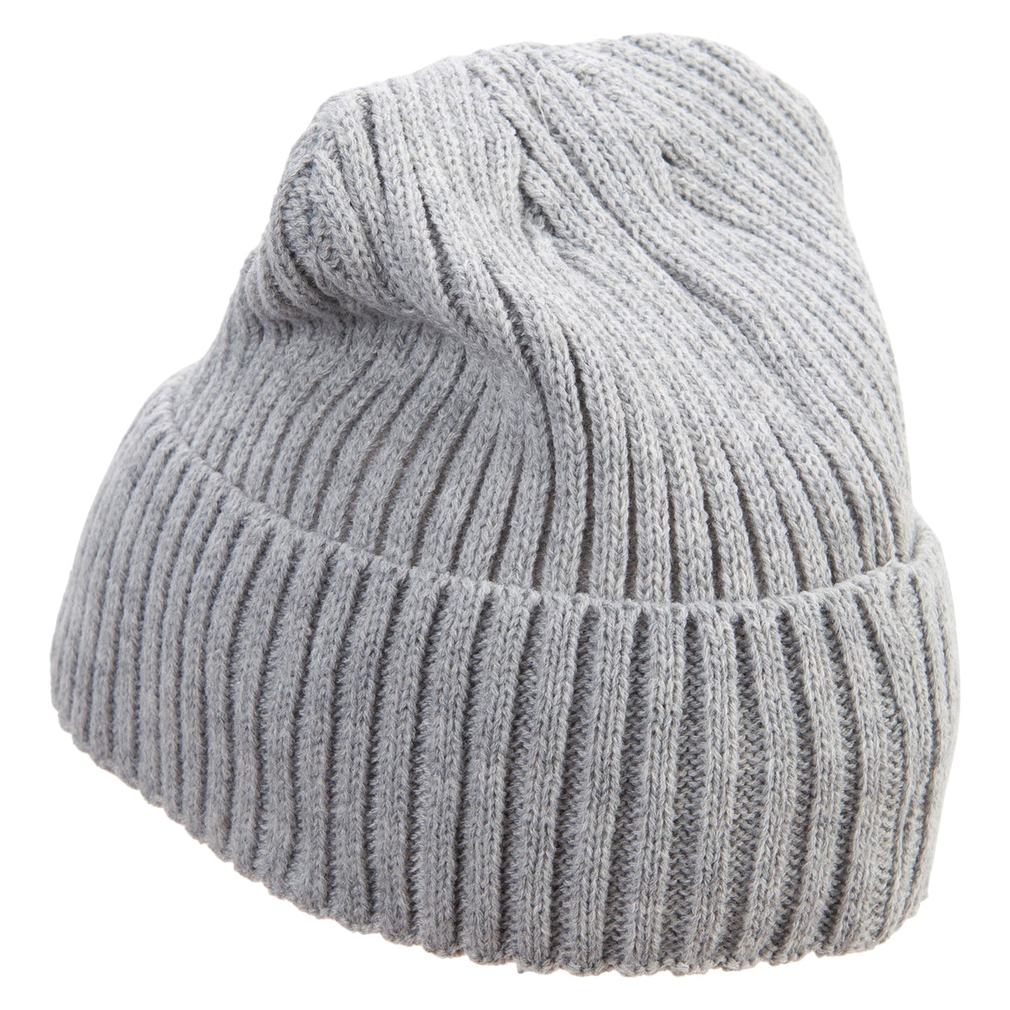 Rib Knit Cuff Long Beanie