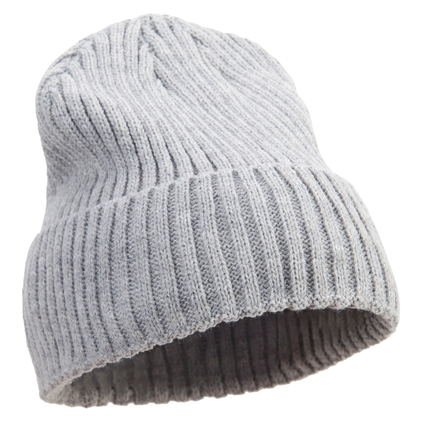 Rib Knit Cuff Long Beanie