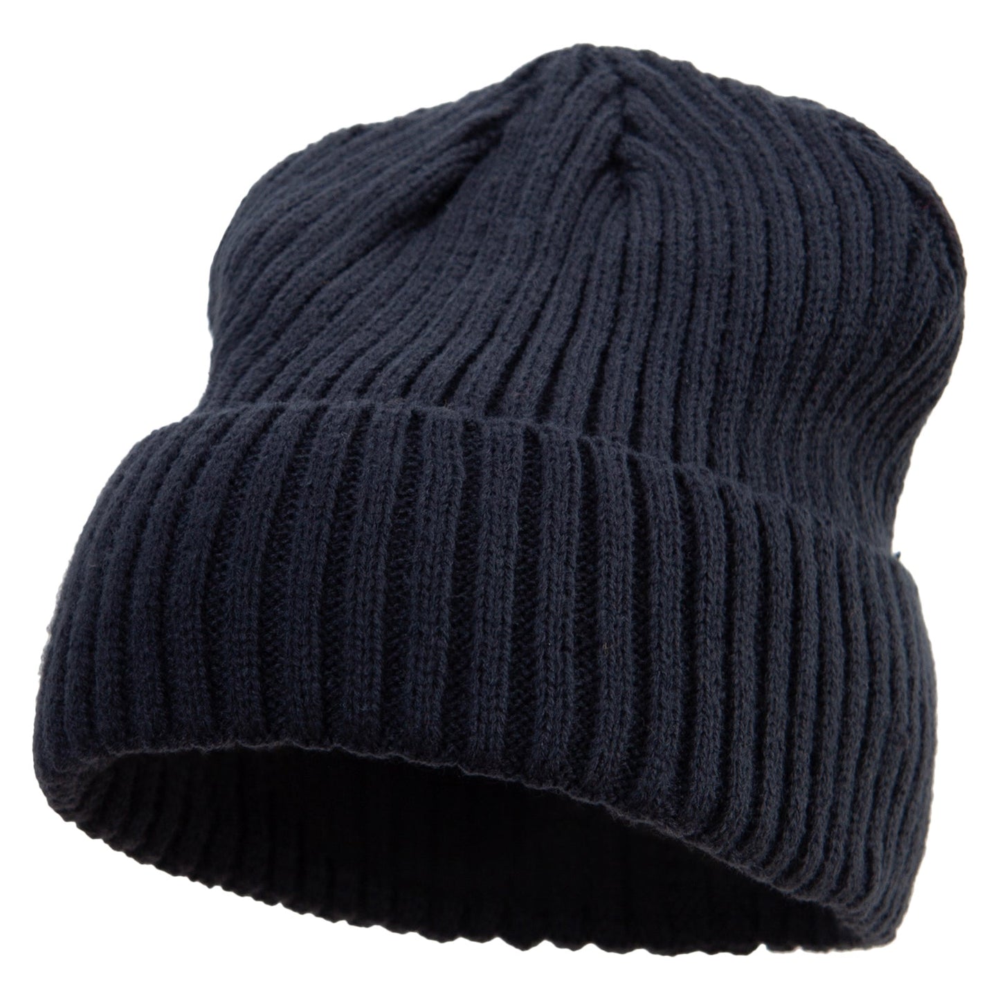 Rib Knit Cuff Long Beanie