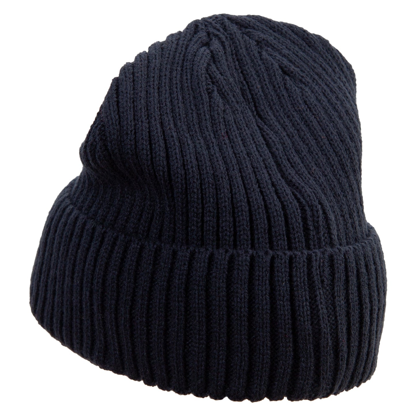 Rib Knit Cuff Long Beanie