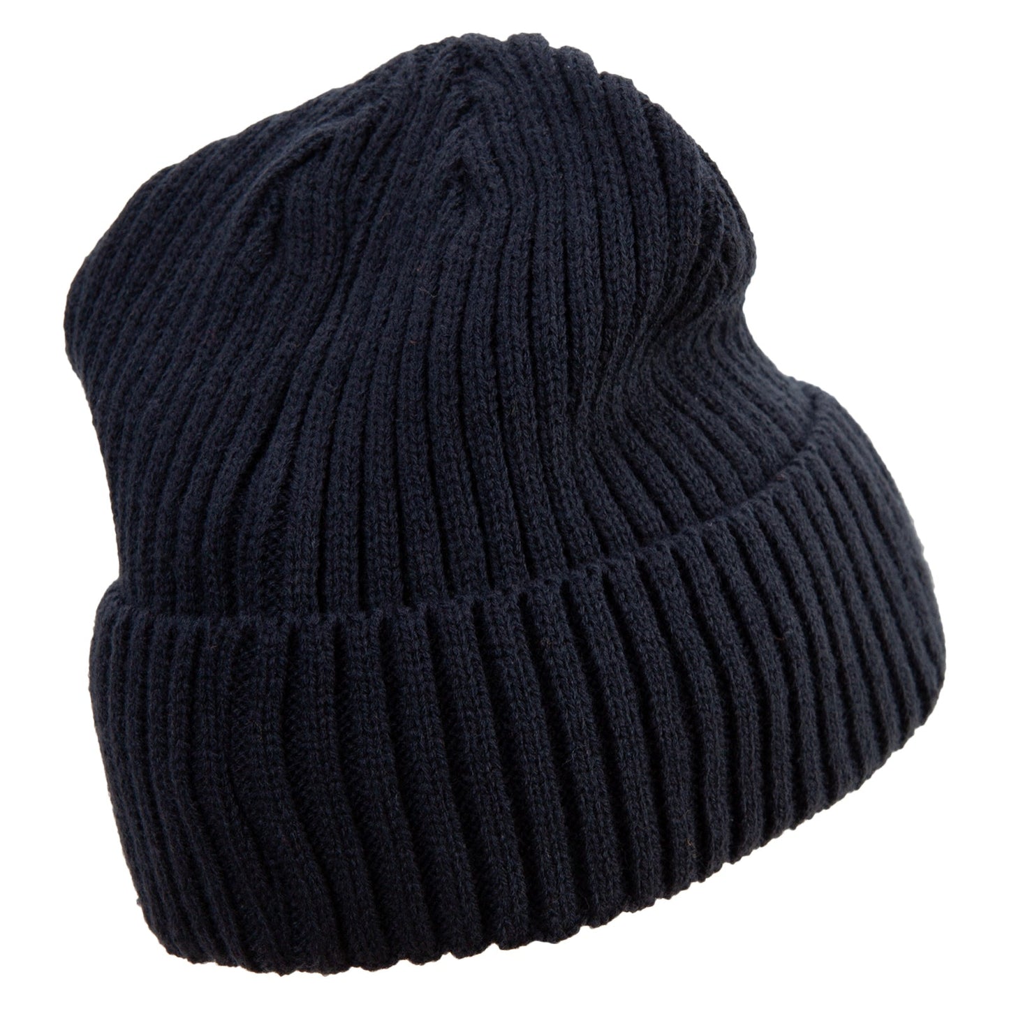 Rib Knit Cuff Long Beanie